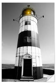 Naklejka na ścianę Striped lighthouse