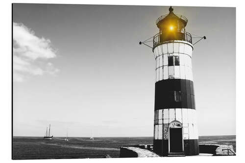 Quadro em alumínio Lonely lighthouse