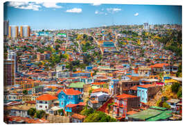 Canvastavla UNESCO World Heritage city of Valparaiso