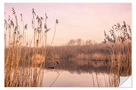 Wall sticker Pastel colored lake