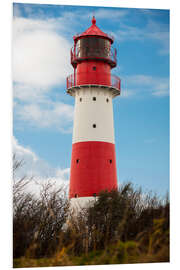 Foam board print Red lighthouse