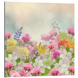 Aluminium print Wild flowers