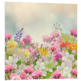 Foam board print Wild flowers