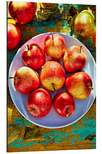 Aluminium print Autumn apples