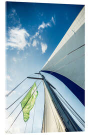 Acrylic print Sails in the wind