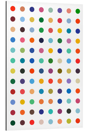 Aluminium print Damien Tribute - Colourful polkadots