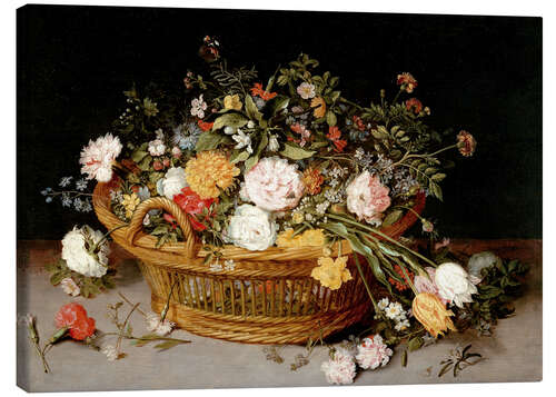 Canvas print A Basket of Flowers