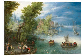 Magnettafel Flusslandschaft