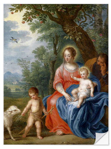 Muursticker The Holy Family with John