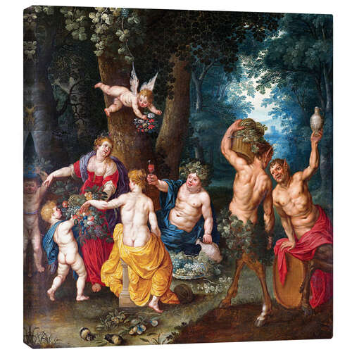 Canvas-taulu The Feast of Bacchus