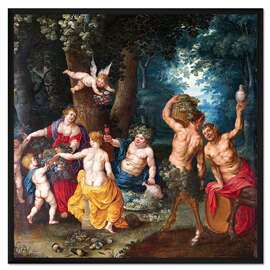 Gerahmter Kunstdruck Das Bacchusfest