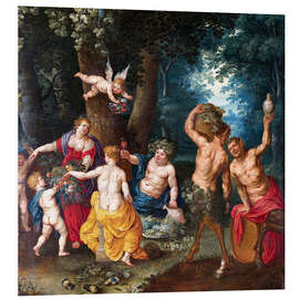 Foam board print The Feast of Bacchus