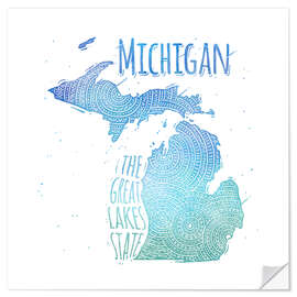 Autocolante decorativo michigan