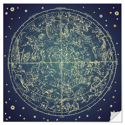 Wall sticker Star map