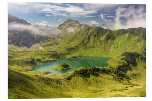 Foam board print Schrecksee in Bavaria