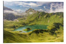 Magnettafel Morgens am Schrecksee im Allgäu