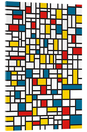 Quadro em acrílico Extremos de Mondrian