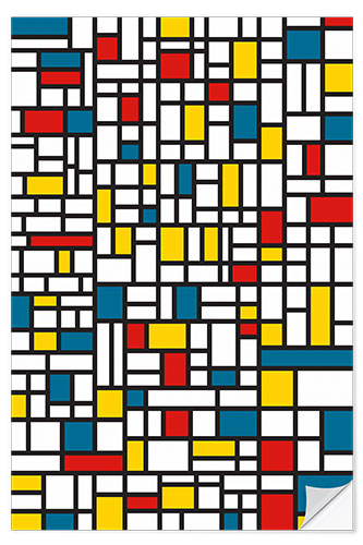 Självhäftande poster Mondrian extremes