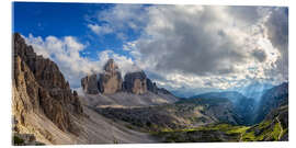 Acrylic print Tre Cime - Dolomites