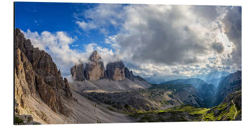 Cuadro de aluminio Tre Cime - Dolomites