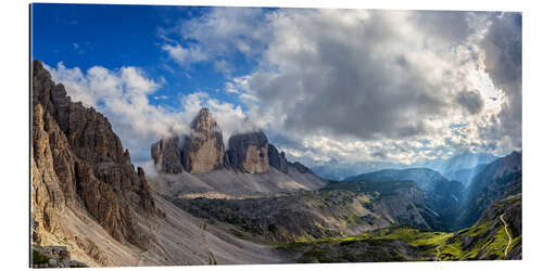 Quadro em plexi-alumínio Tre Cime - Dolomites