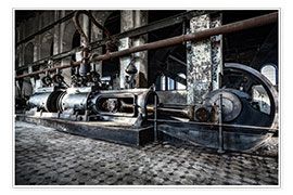 Wall print  steam engine - Meinolf Lipka