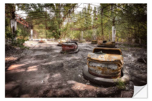 Muursticker Pripyat bumper car