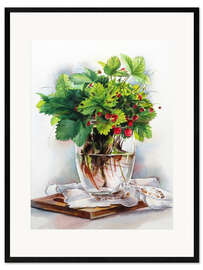 Framed art print Strawberries