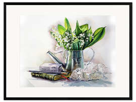 Gerahmter Kunstdruck Lilly of the valley