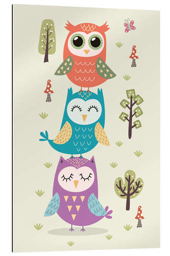 Cuadro de plexi-alu Three owls