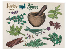 Tableau en PVC Herbs and spices