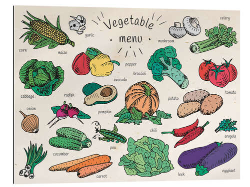 Gallery print Little vegetable menu