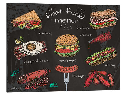 Gallery print Fast Food Menu