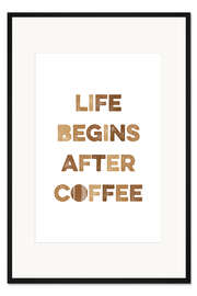 Gerahmter Kunstdruck Nach dem Kaffee