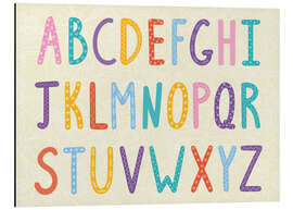 Magnettafel Bunte ABC Buchstaben