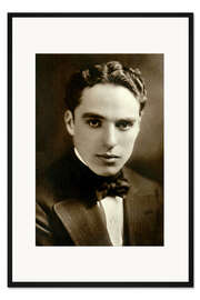 Gerahmter Kunstdruck Junger Charlie Chaplin