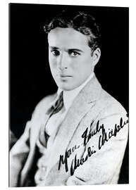 Gallery print Charlie Chaplin, Autograph