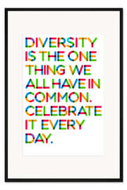 Gerahmter Kunstdruck Diversity I