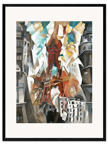 Impresión de arte enmarcada Champs de Mars: The Red Tower