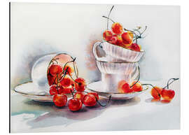 Aluminium print cups&amp;cherries