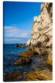 Canvas-taulu Bonifacio - Corsica - Cliff