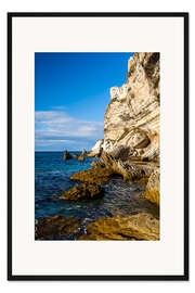 Gerahmter Kunstdruck Bonifacio - Korsika - Klippe