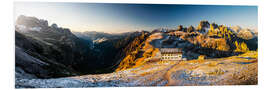 Quadro em PVC Rifugio Auronzo - Dolomites