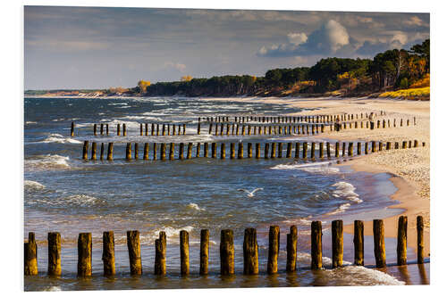 Foam board print Beach Baltic Sea