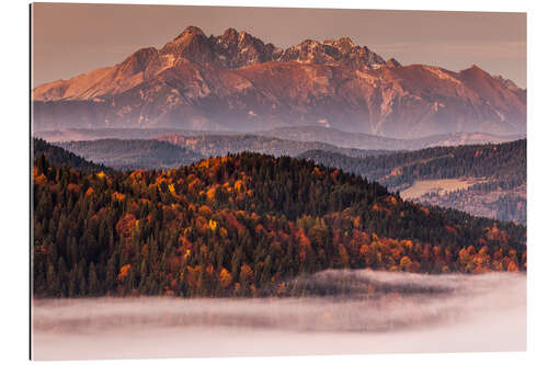 Quadro em plexi-alumínio High Tatras