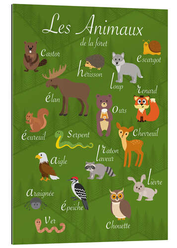 Gallery print Forest animals - French