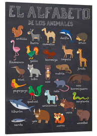 Magnettafel Alphabet der Tiere (spanisch)