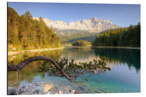 Aluminiumsbilde At the Eibsee in Bavaria