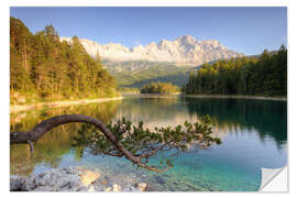 Sticker mural Au lac d'Eibsee en Bavière