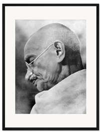 Gerahmter Kunstdruck Mahatma Gandhi
